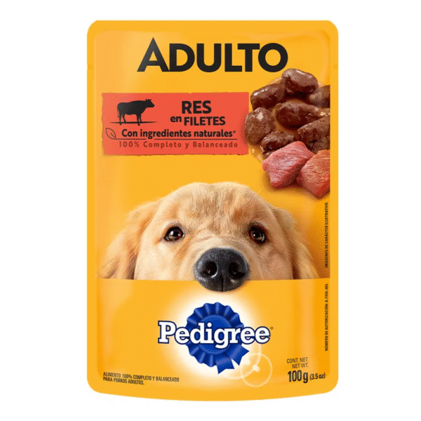 COMIDA PARA PERRO PEDIGREE ADULTO RES *100G